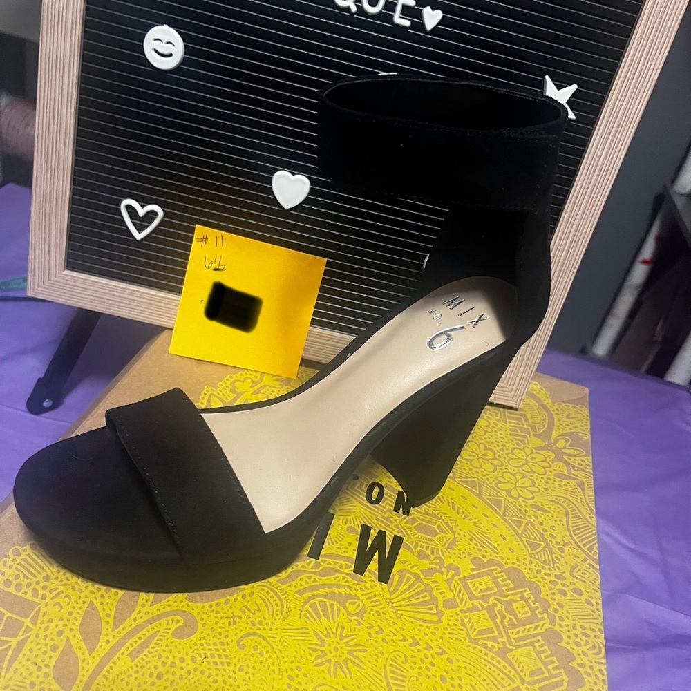 Black high heels